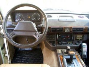 range rover dashboard